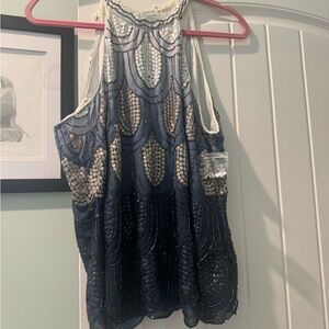 VENUS Cream Sleeveless Top